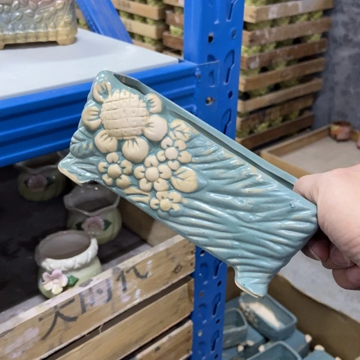 陶瓷花盆单场满9.9发16*8*6.5