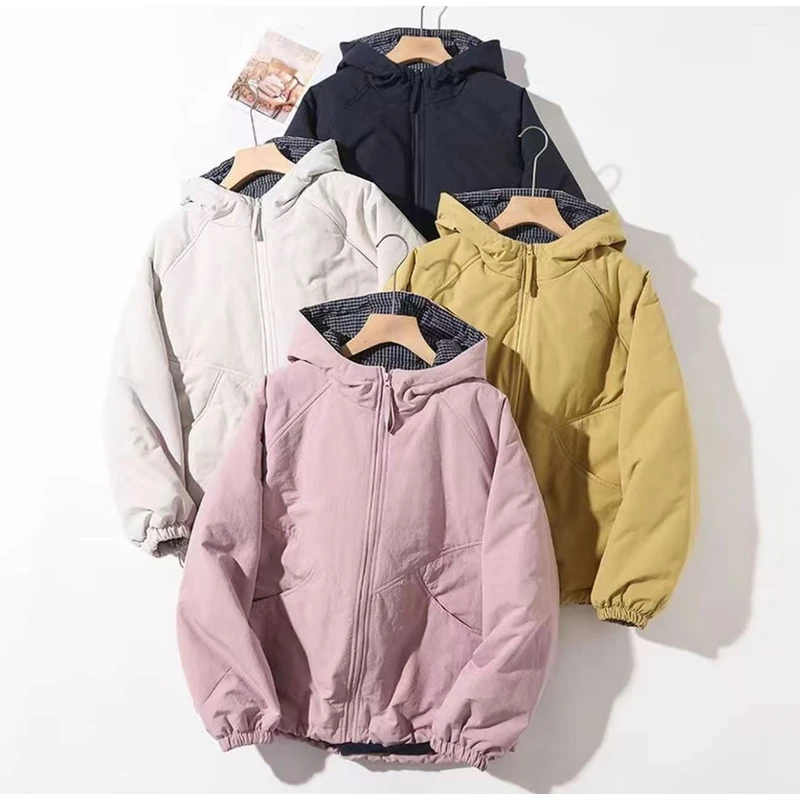 2025新款驼绒棉服保暖防风派克宽松好穿连帽棉衣厚外套