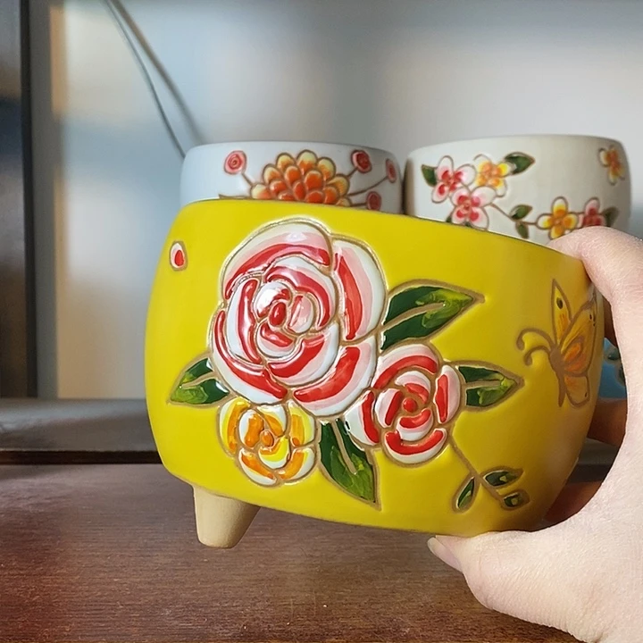 外13内11.5高10左右，纯手工制作，一单包邮