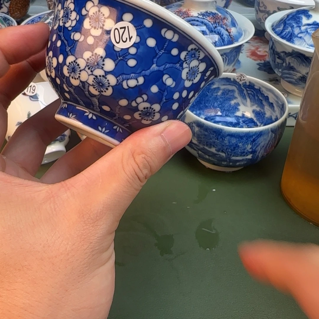 彦祖纯手工手绘茶具120