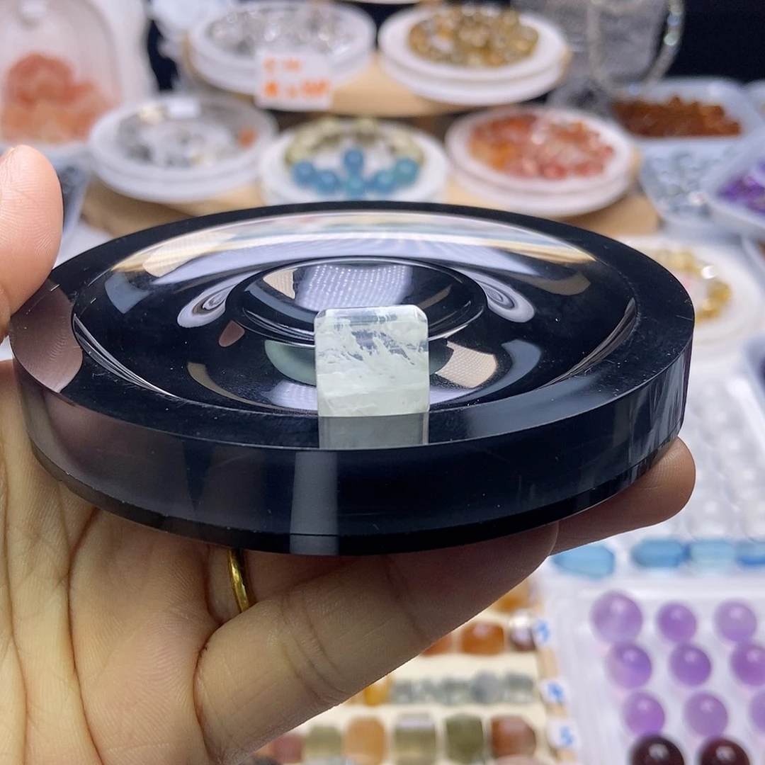 柴***猫未镶嵌手串水晶定制打孔不退换