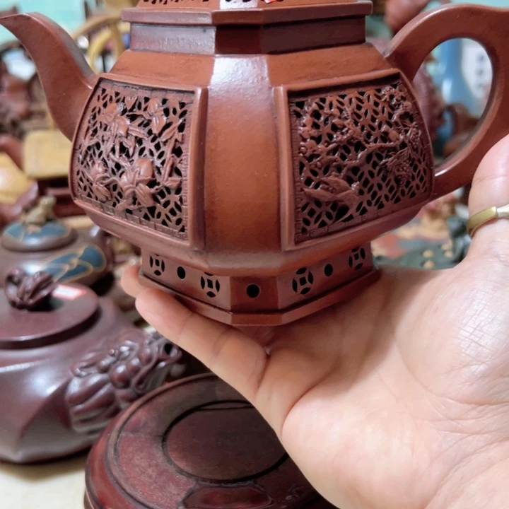 茶壶紫砂紫砂壶收藏起来了！