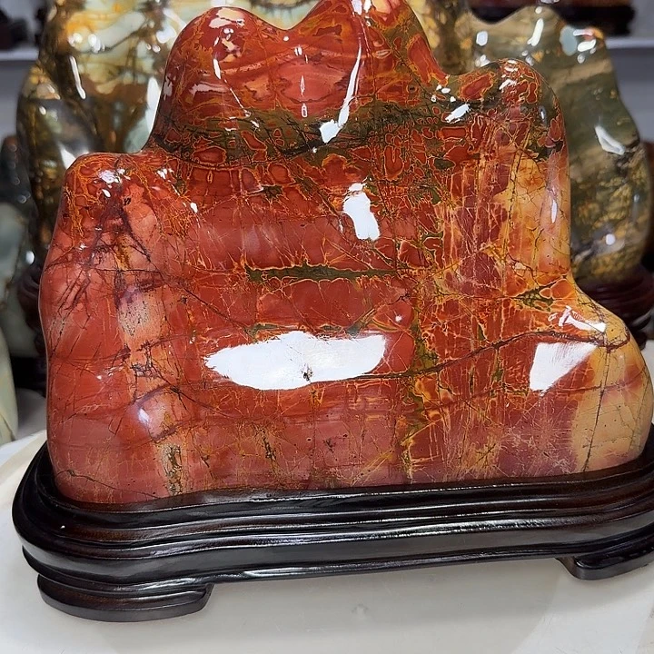 石材乳源彩石家摆件