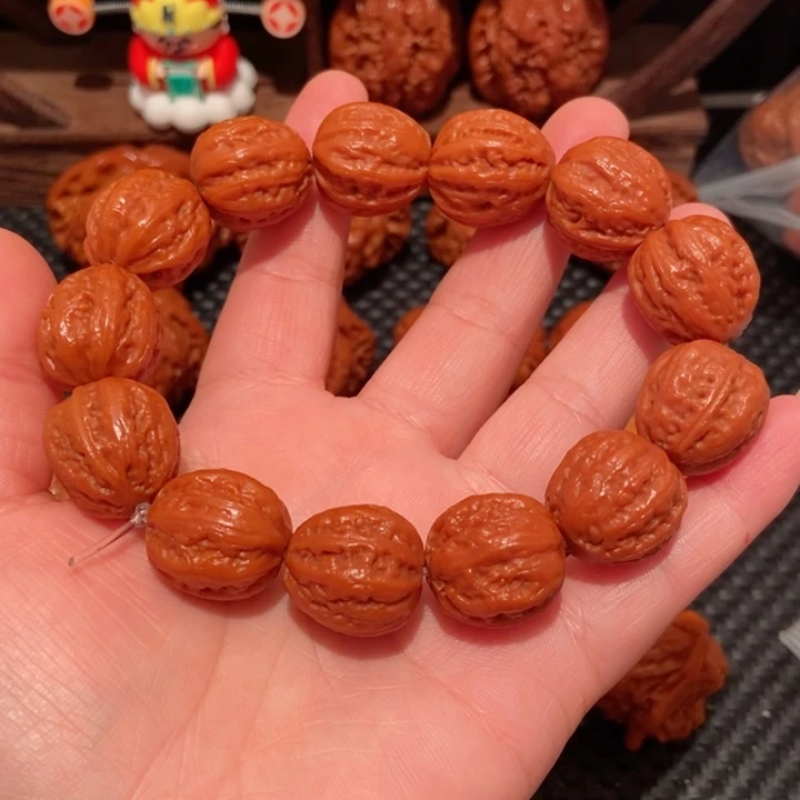 文玩核桃把件井****）野生手串174