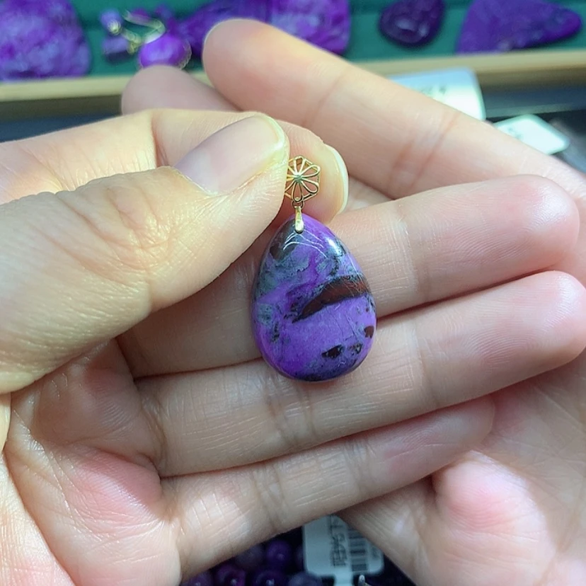 【闪购商品】苏纪石（舒俱来）18K金镶嵌吊坠