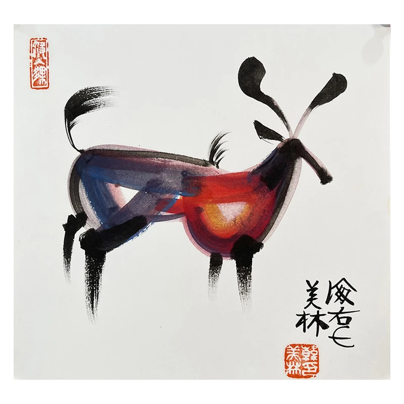 B-1424韩老师38*38卡纸生肖羊