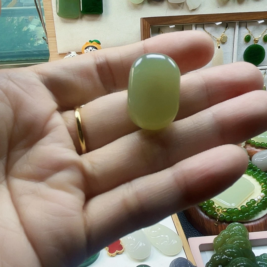 好***a吊坠(不含链)未镶嵌和田玉有水路