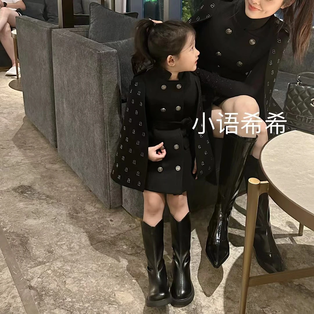 【小语希希】冬季重工夹棉烫钻斗篷大衣外套