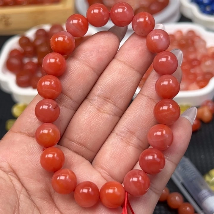 小***糖未镶嵌手链南红玛瑙