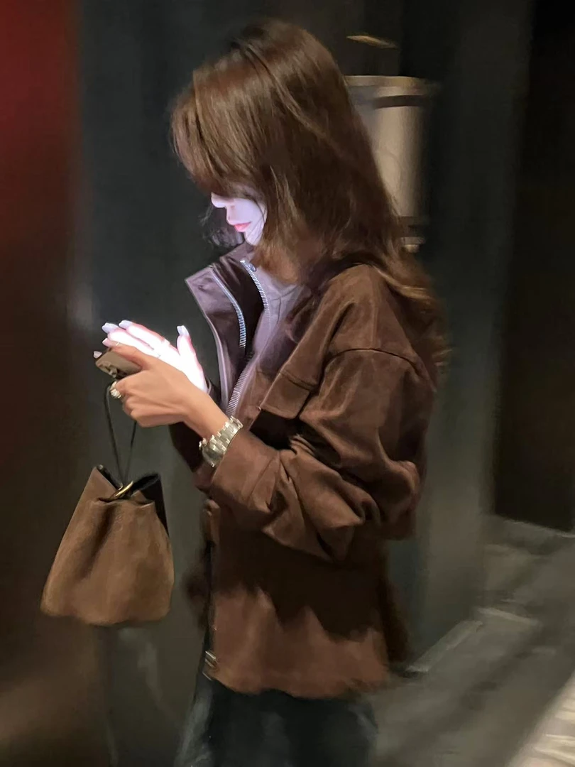 DEDM•STUDIO/气质重工设计感立领百搭收腰长袖外套2508WT/52W173