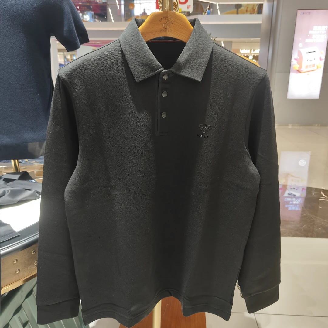 秋冬季长袖简约Polo衫