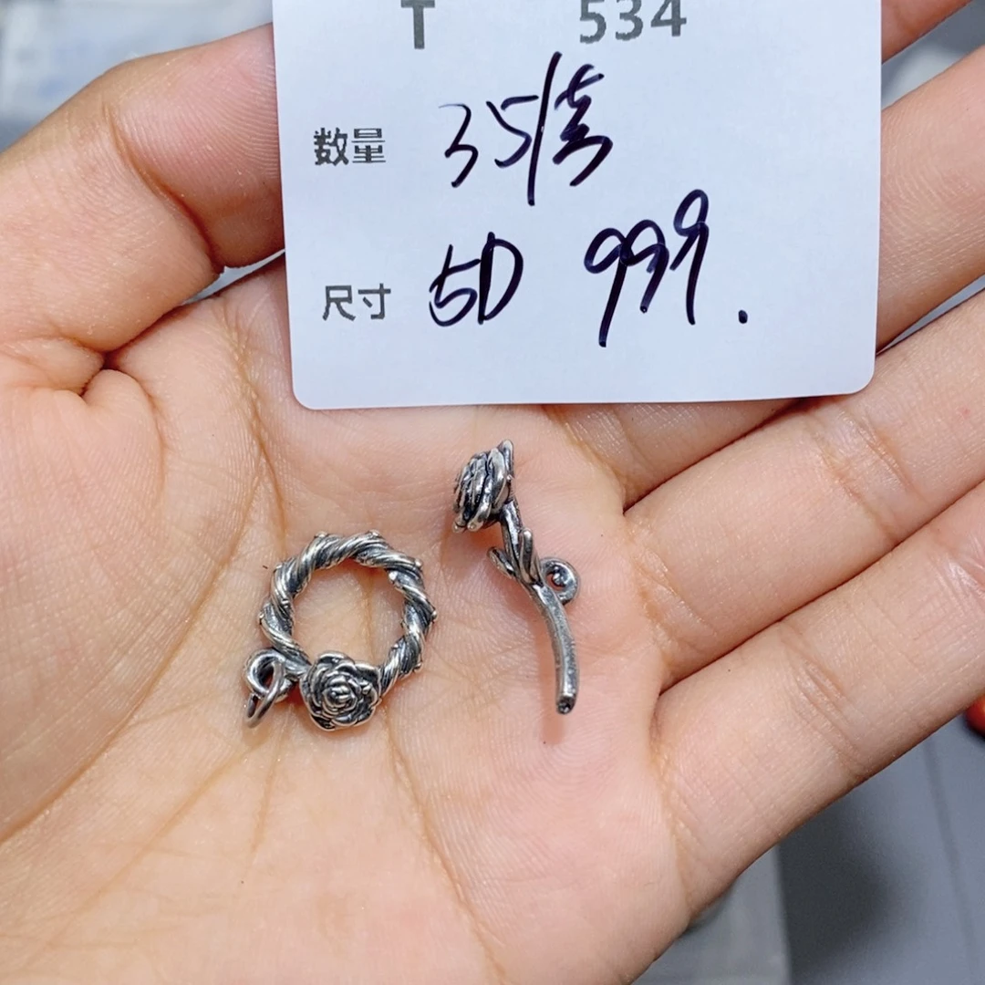 银S925镶嵌颈饰水晶T534