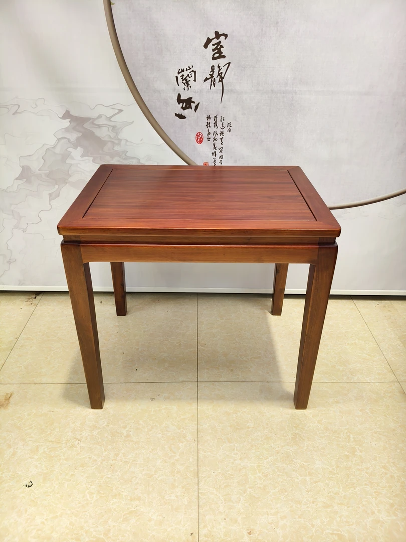 25款乌金木73小长方桌新中式家用简约休闲桌长方餐桌