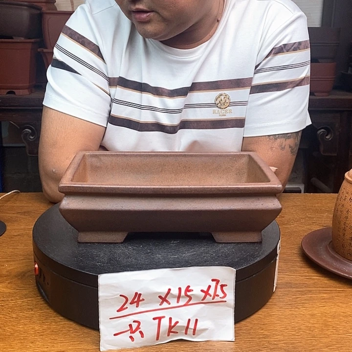 紫砂花盆货号一只TK11