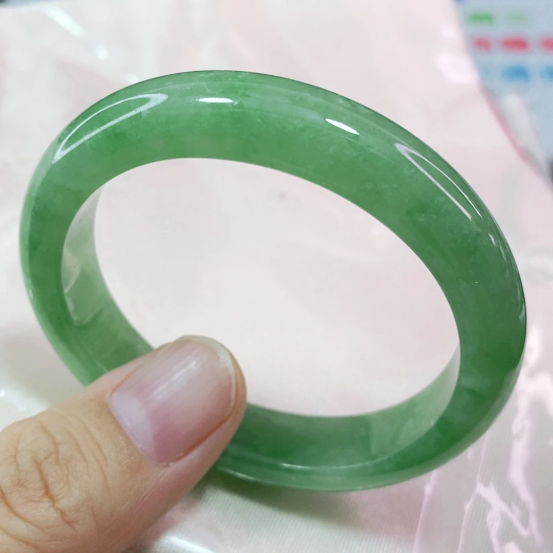 未镶嵌手镯翡翠51圈口贵妃完整