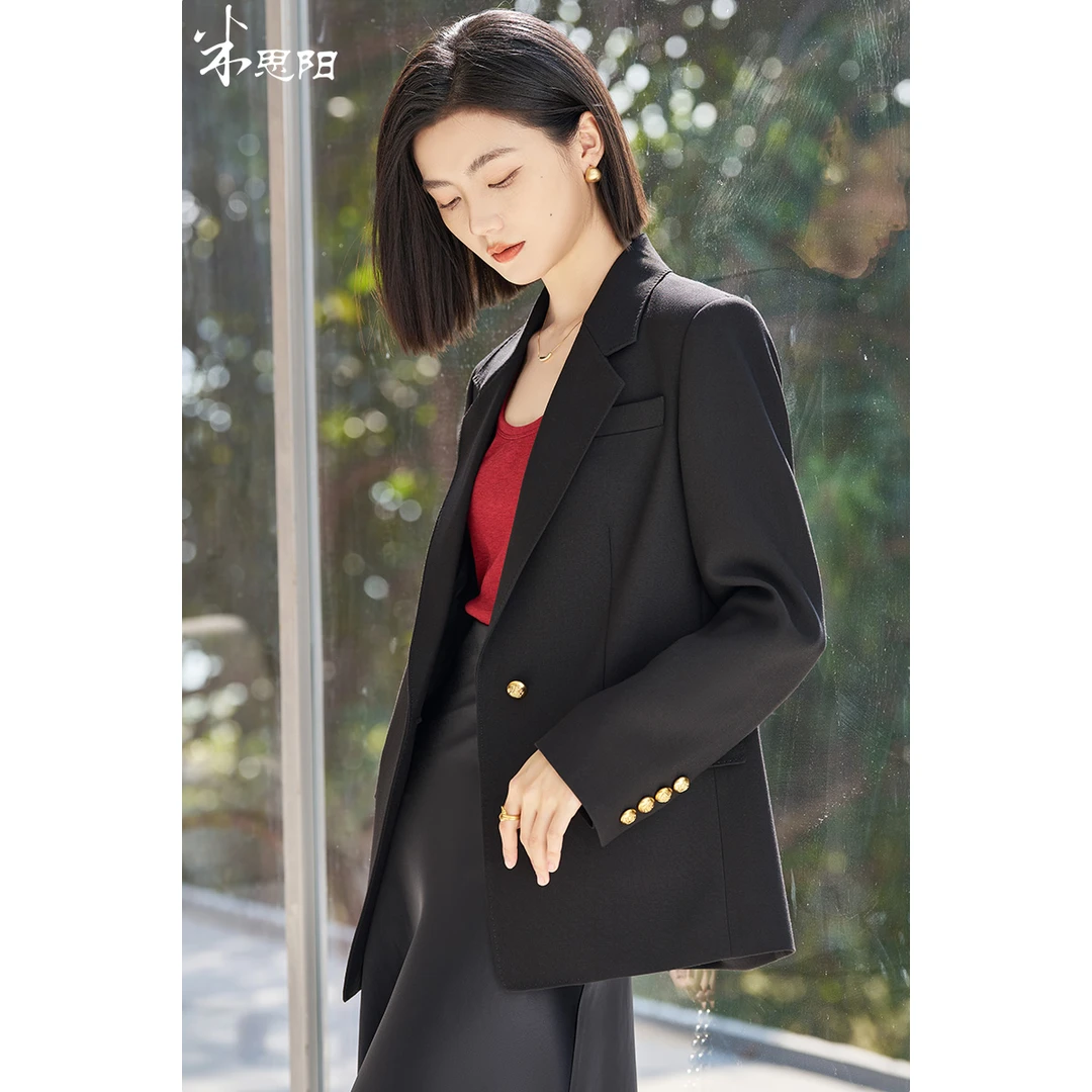 【莎莎专属】新款休闲西装通勤气质西服外套女5T25AX5597