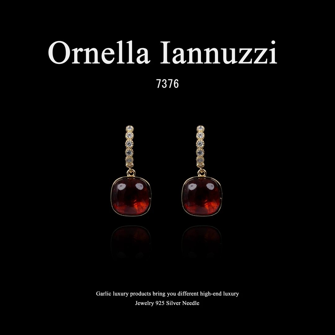 镀K金  Ornella Iannuzzi耳饰~7376