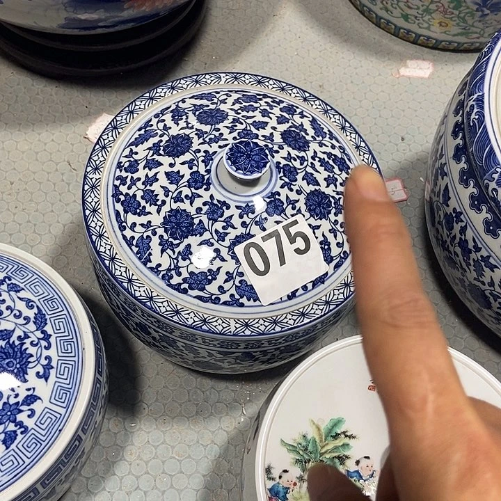 瓷片景德镇陶瓷罐5斤