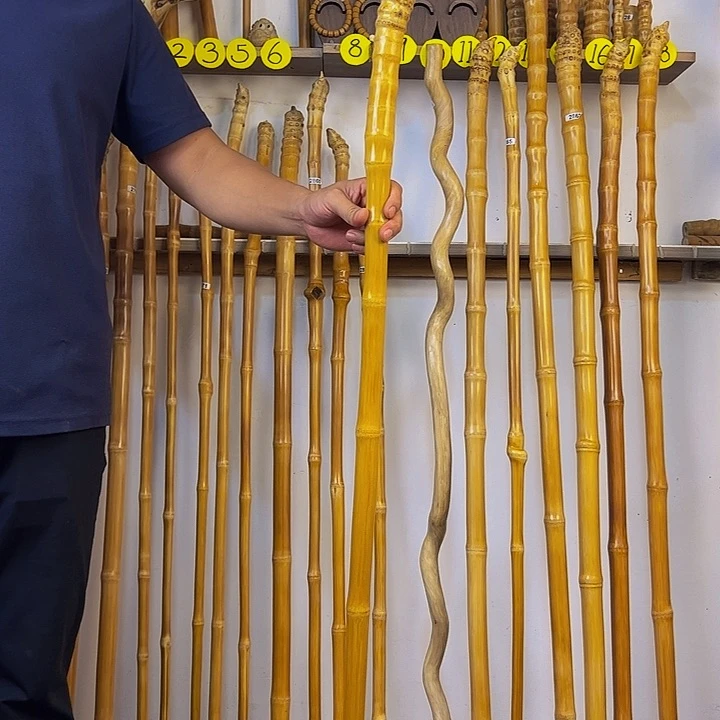 秋*2733玉竹杖登山杖手持拐棍