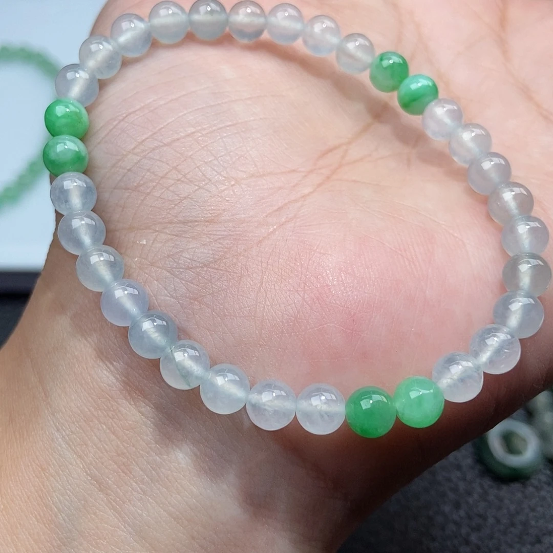 未镶嵌手链翡翠卡5.5