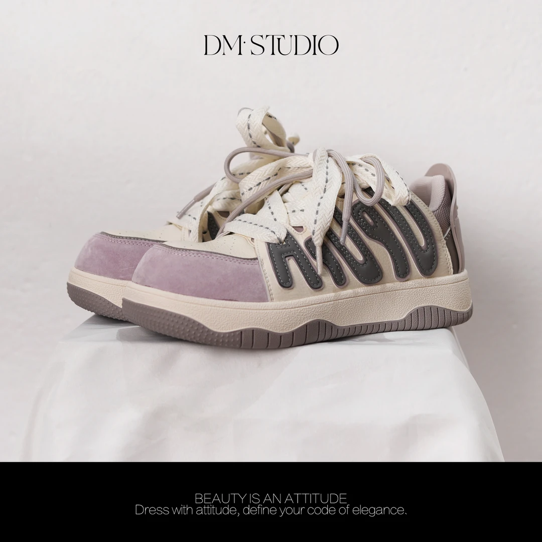 DEDM•STUDIO/小众时尚字母百搭运动休闲面包板鞋2507KZ/8128-9