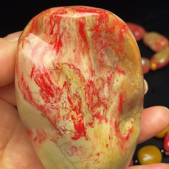 昌化鸡血石昌化鸡血石手把件摆件