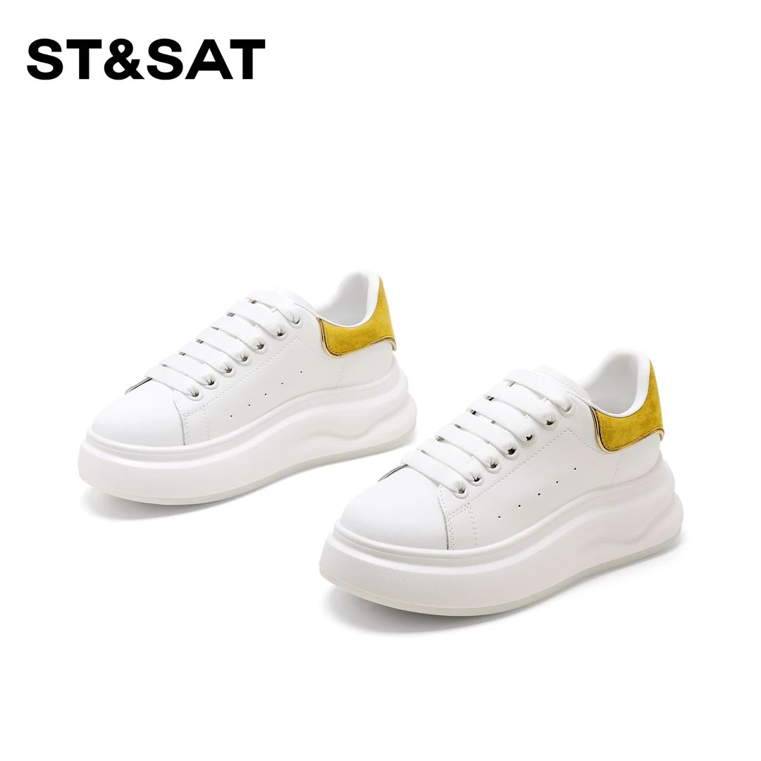 St&Sat/星期六时尚百搭厚底休闲鞋2025春季新款欧若风运动麦昆女
