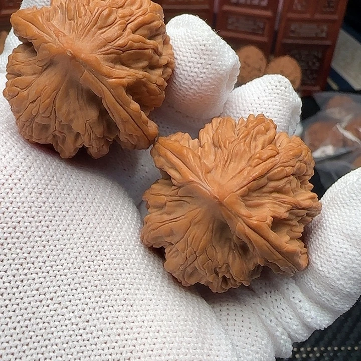 吊坠文玩核桃全品虎头收底异形38无药