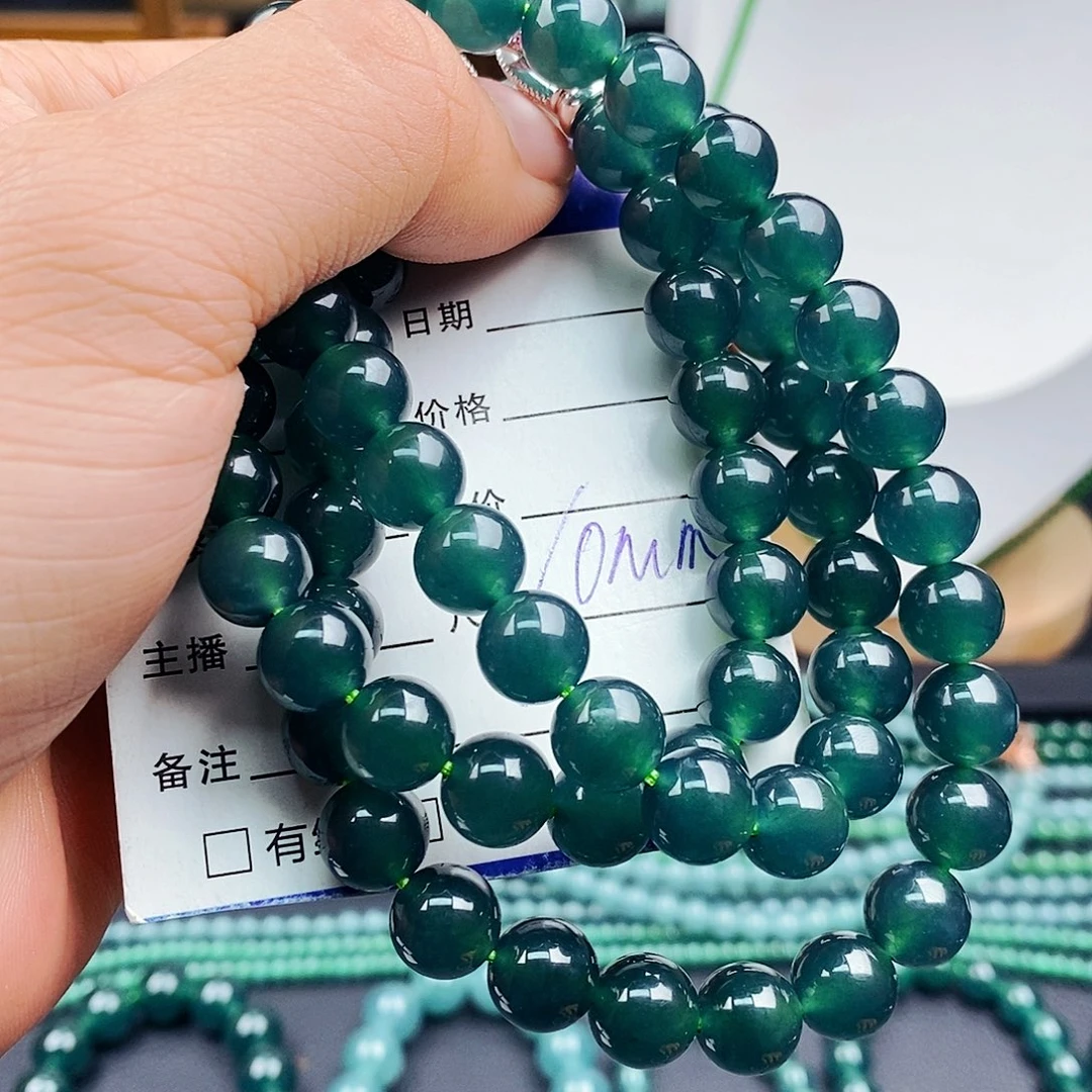 翡翠手链未镶嵌清**光翡翠