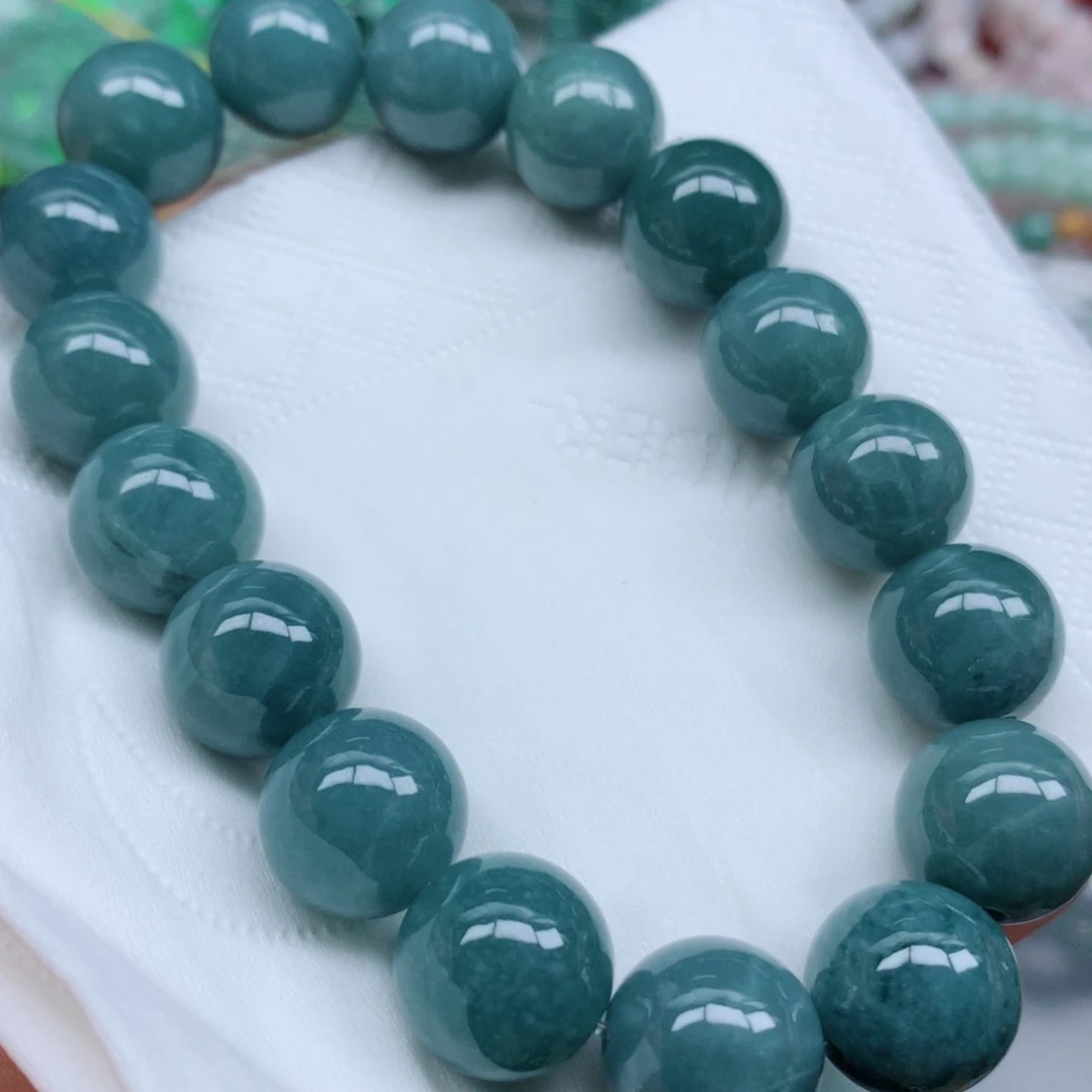 翡翠未镶嵌项链珠子1