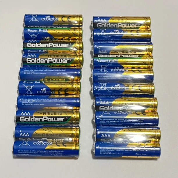 GoldenPower 金力 20节 碱性7号电池  AAA 蓝 GLR03ALR03 电池