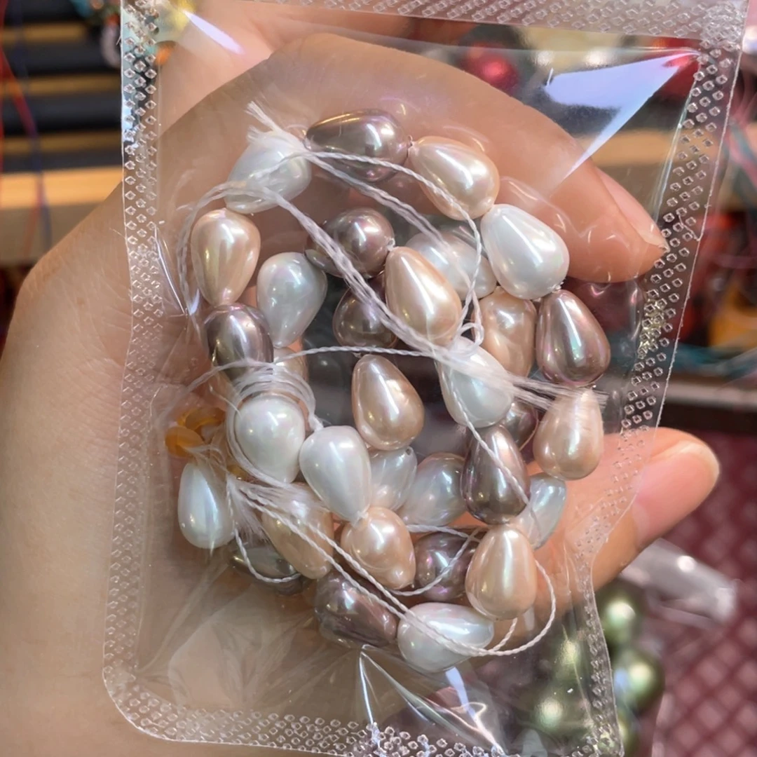 8*12幻彩水滴混色1条手工半成品散珠