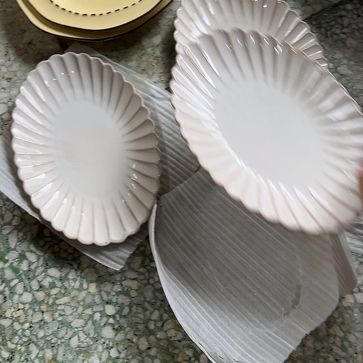 瓷片默认瑕疵商品贝壳椭圆浅