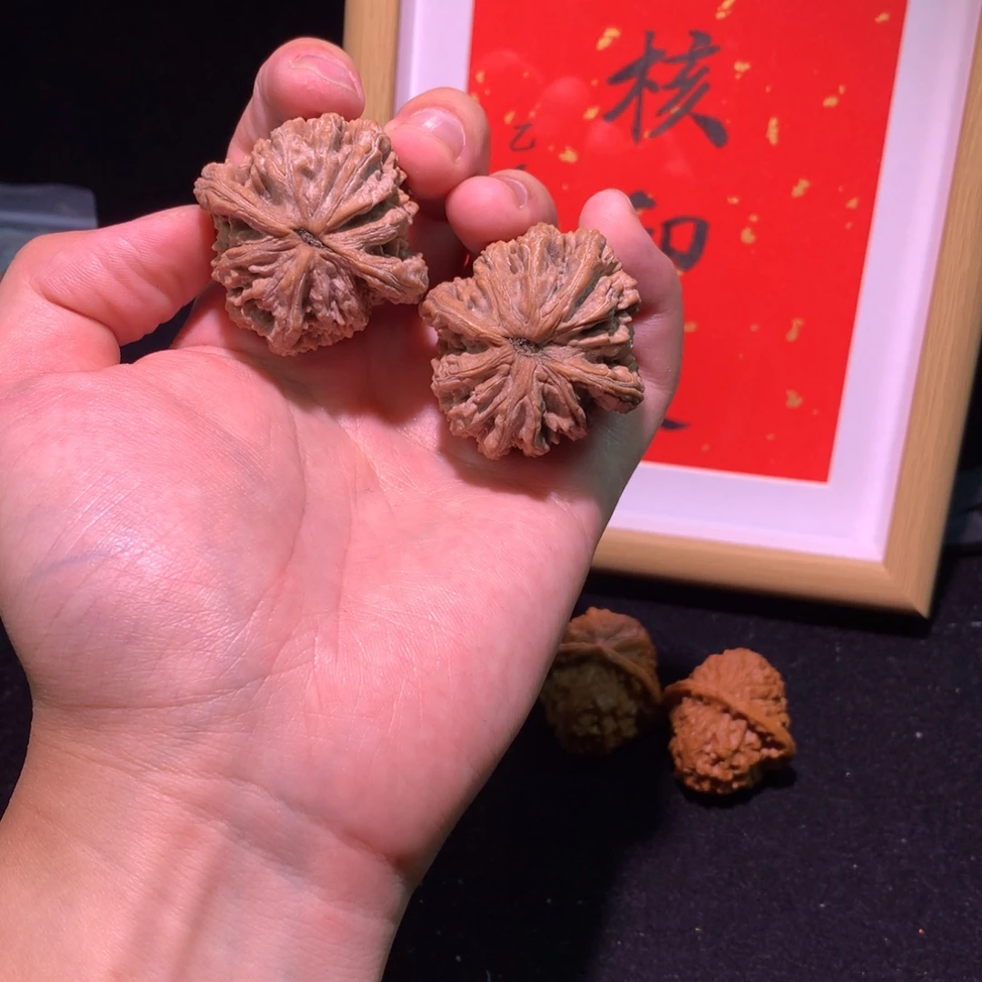 -***-把件文玩核桃麦虎全品无修41尺白茬