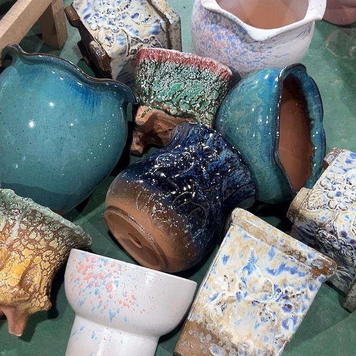 紫砂花盆花藤花盆花盆