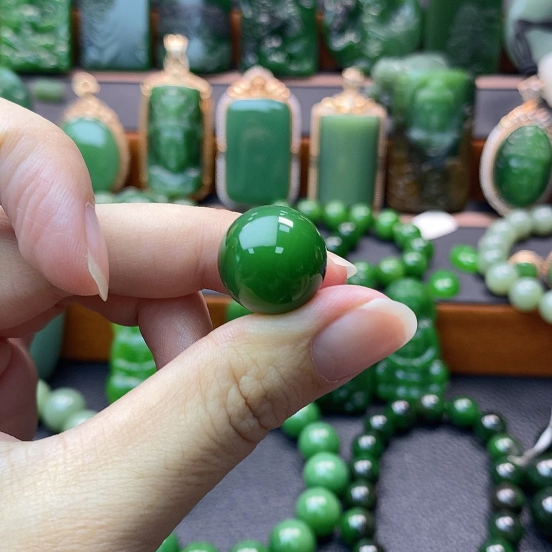 颈饰未镶嵌和田玉（碧玉）单珠卡16（福利）