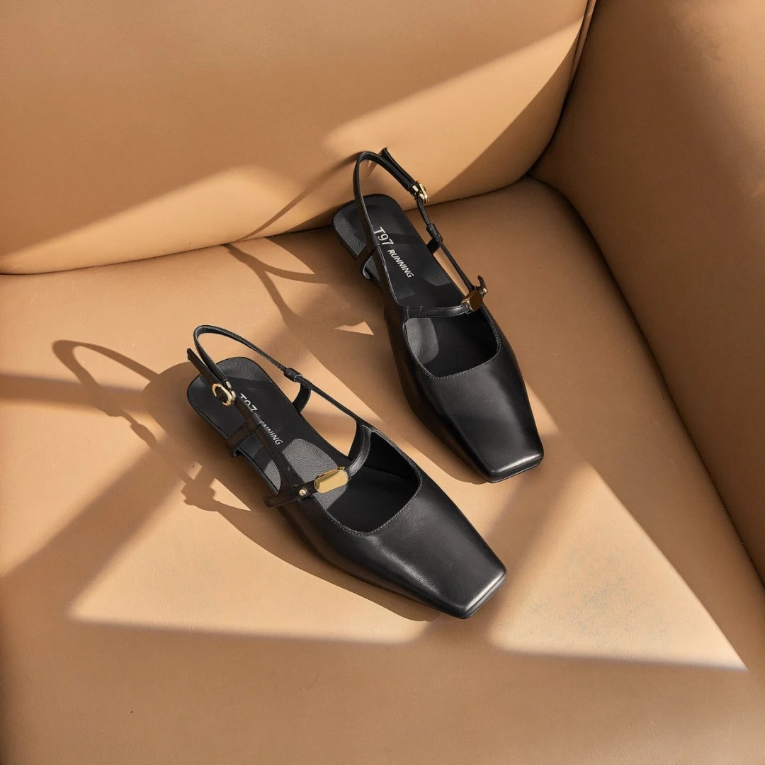 T97【胎牛版】新款轻奢气质扣带设计感舒适真皮凉鞋G1362