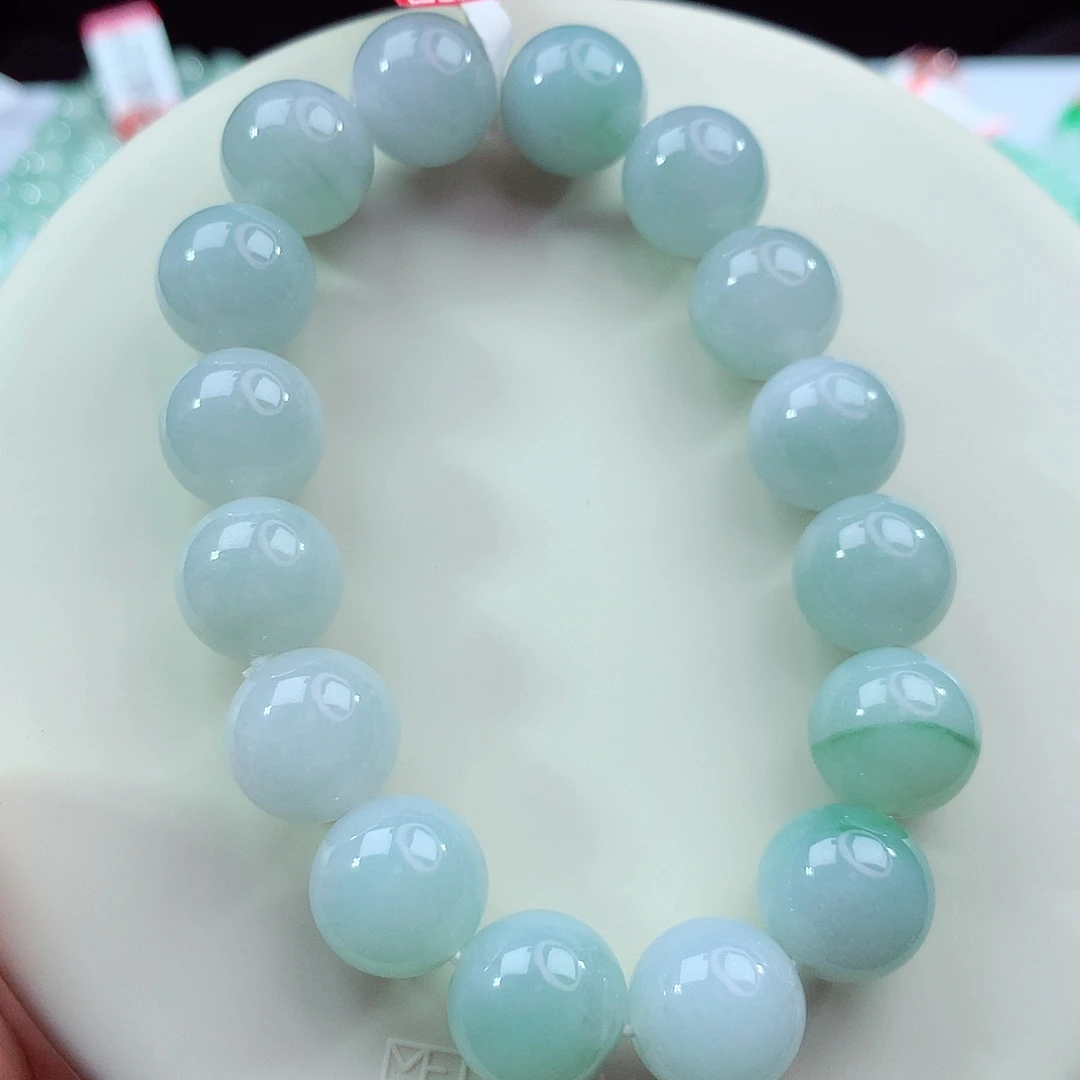 翡翠未镶嵌手链卡12.6