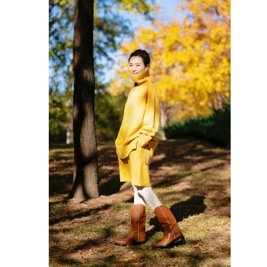 璇之恋·王璇 山羊绒100%【冰酒打底裤】（定制）·王璇原创设计