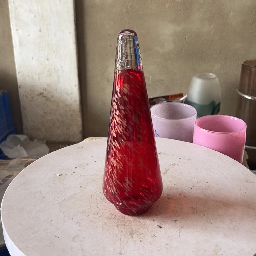 弘扬琉璃花器微瑕高度24
