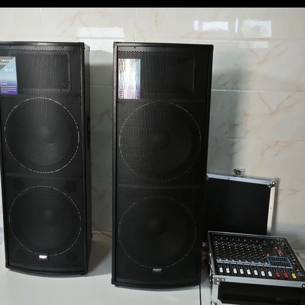 双十五音箱一对+中文版8路调音台功放➕话筒