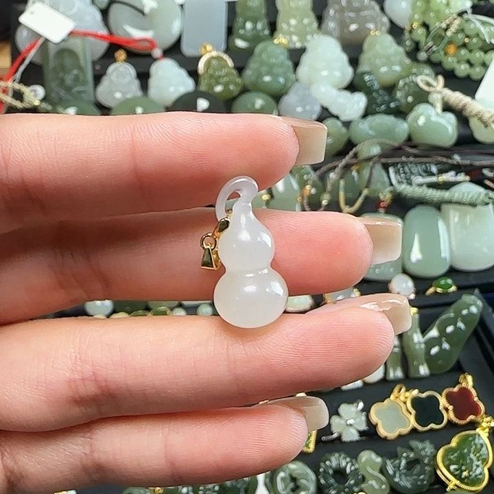 和田玉银S925镶嵌颈饰