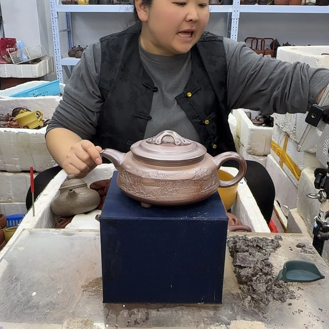 茶壶紫砂宜兴紫砂壶瑕疵