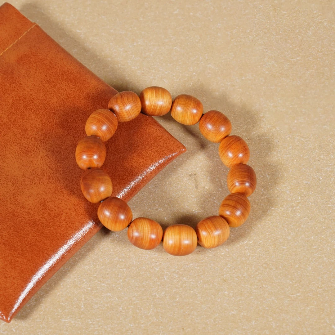 【造木东方】正宗太行崖柏14*15单圈枣珠手串文玩好物+木雕