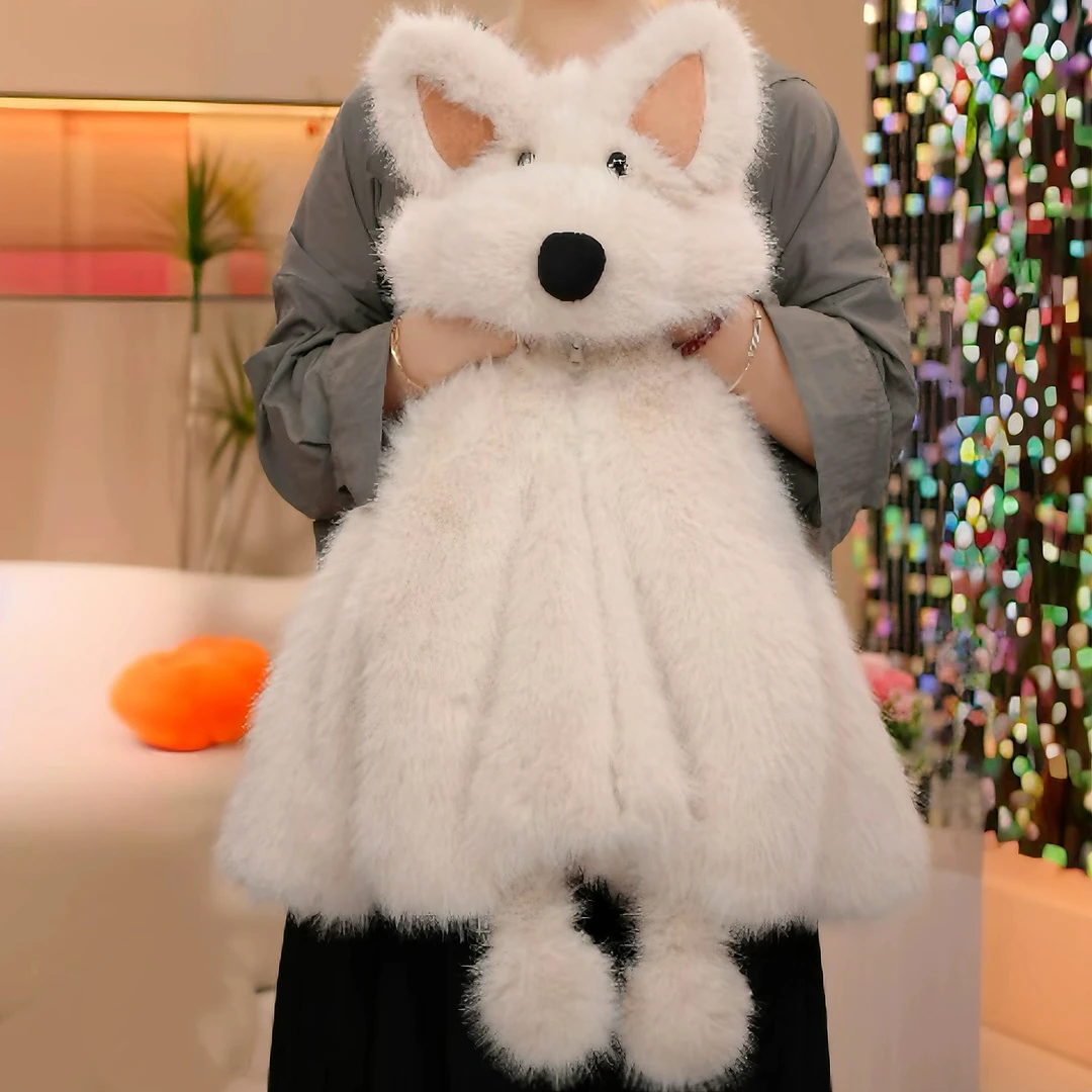 （现货）秋冬季新款儿童西高地卡通连帽加绒加厚外套西高地小狗外套