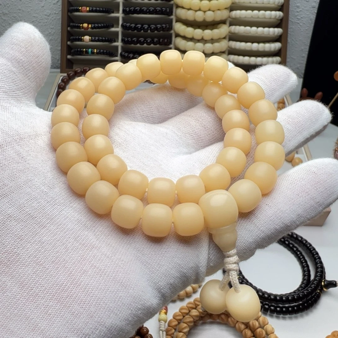 手串菩提根/象牙果卡11干磨天然菩提根双圈S17