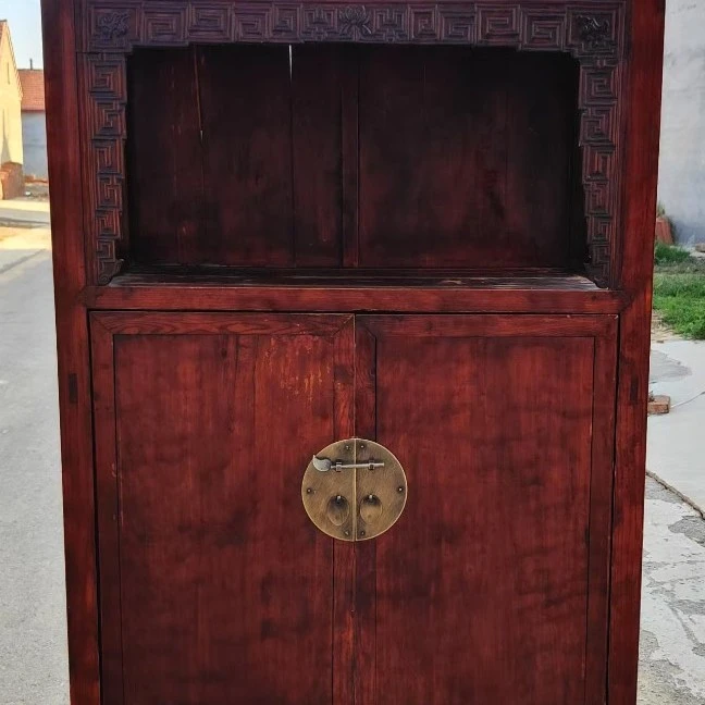 老榆木书厨，全品，一流品相，以清洗干净光滑，入手即可使用。