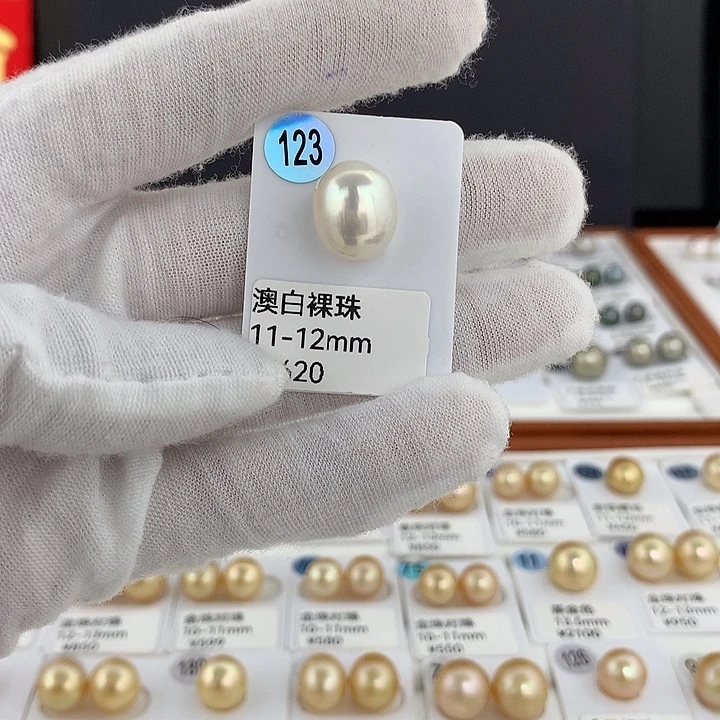 颈饰海水珍珠未镶嵌澳白椭圆