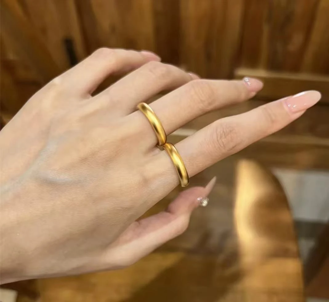 合金戒指 实心古韵福字时尚经典情侣对戒男女款古法首饰原创设计