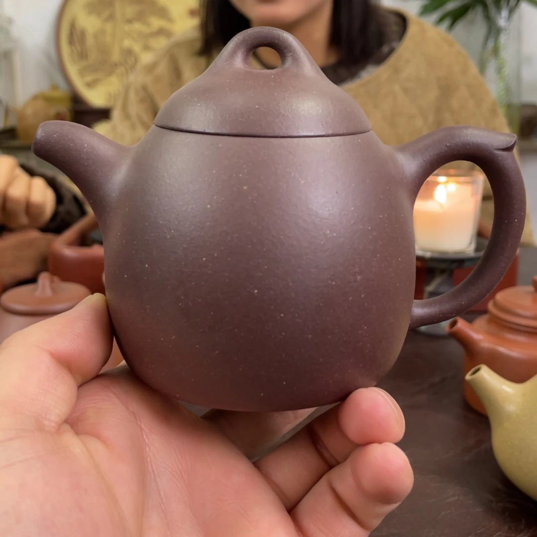 紫砂茶壶秦权紫泥